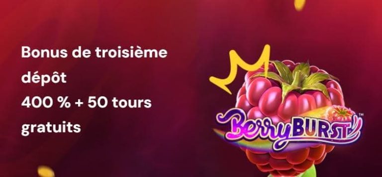 Kings Chip Casino bonus troisième dépôt